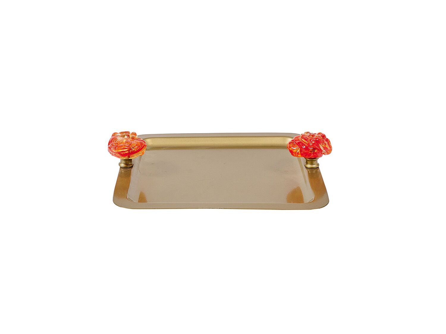 Marietta Gold Metal Dekoratif Tepsi