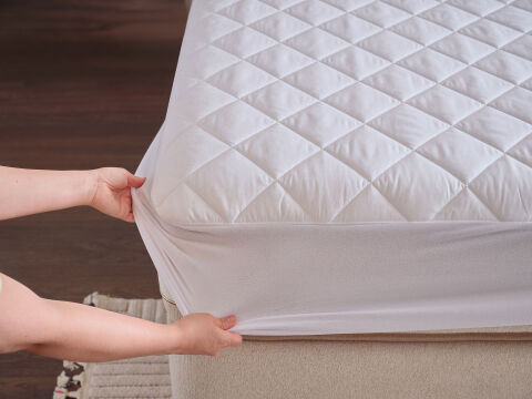 Comfyline Sıvı Geçirmez Fitted Alez 100 x 200 cm - Beyaz