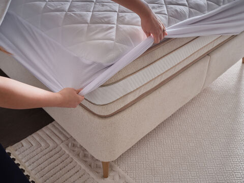 Comfyline Sıvı Geçirmez Fitted Alez 100 x 200 cm - Beyaz