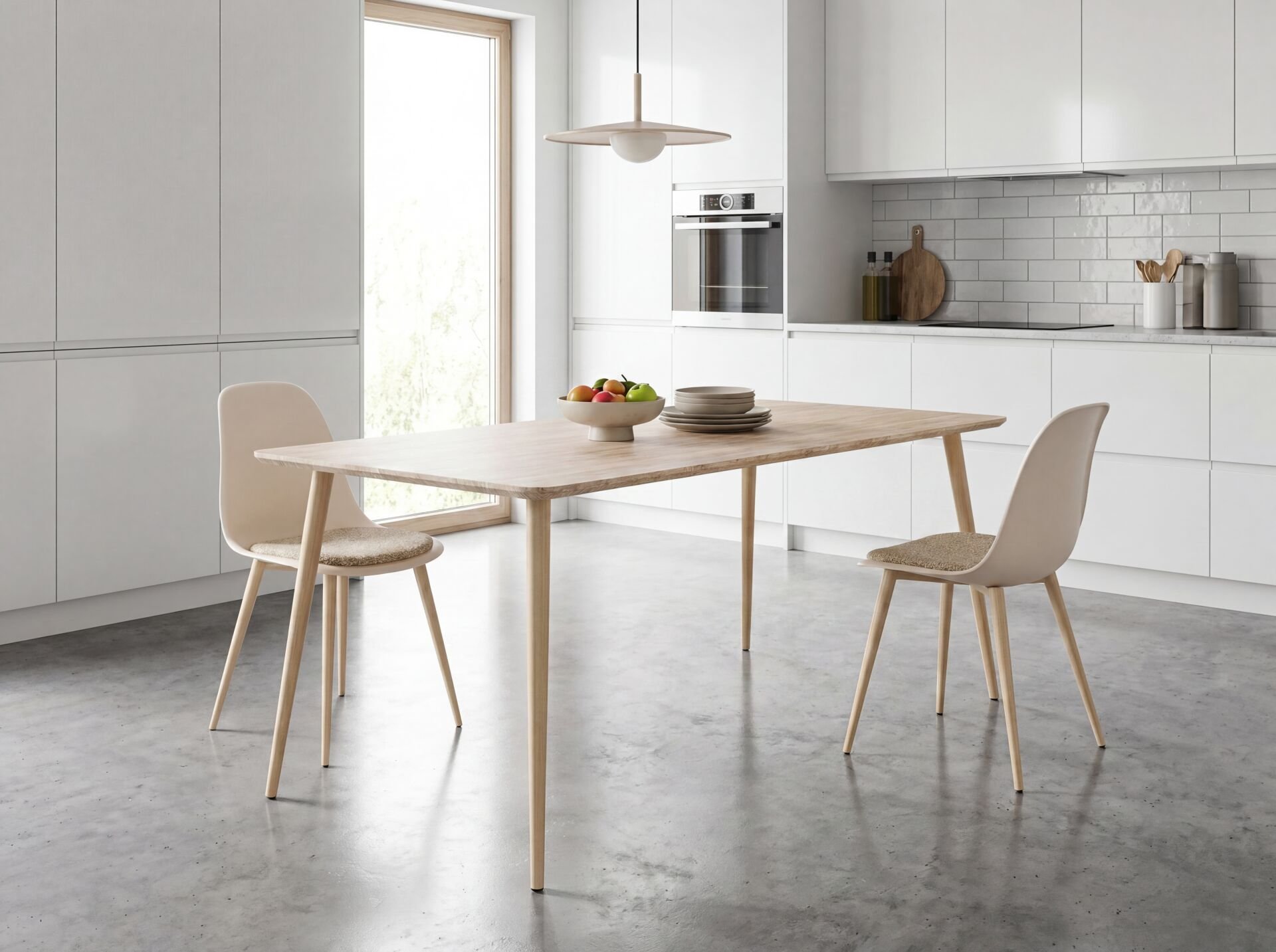 Bohem 2+1 Mutfak Masa Takımı 60x80 cm - Krem