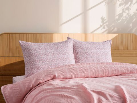 Loretta Pike Takımı Çift Kişilik - Pudra