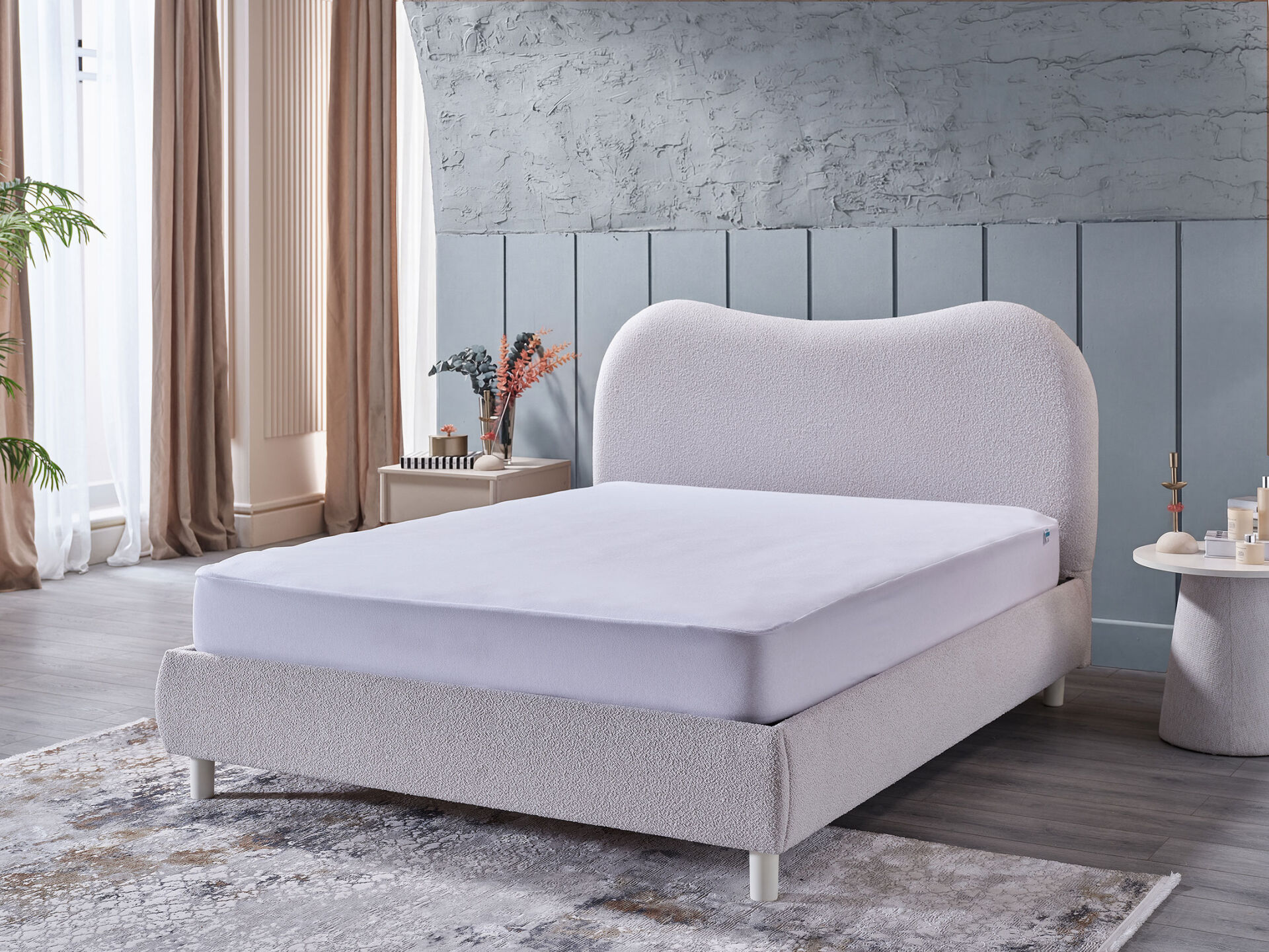 Sleepline Sıvı Geçirmez Fitted Alez 140 x 200 cm - Beyaz