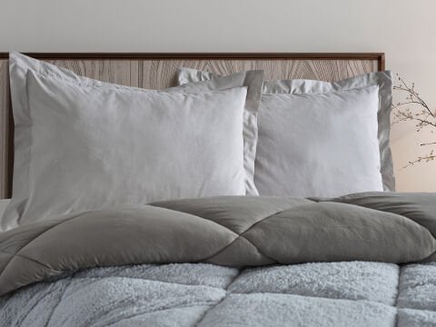Double Comfort Uyku Paketi Tek Kişilik - Gri-Antrasit
