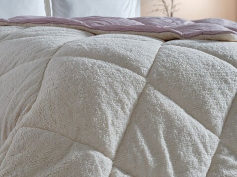 Double Comfort Uyku Paketi Tek Kişilik - Ekru - Pudra