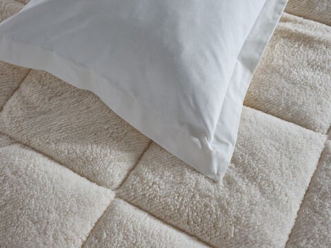 Double Comfort Uyku Paketi Tek Kişilik - Ekru - Pudra
