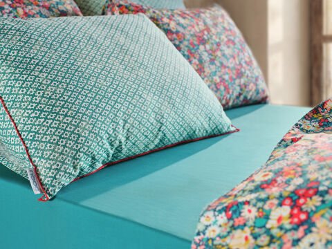 Leris Ranforce Elit Nevresim Takımı Tek King Size - Koyu Yeşil
