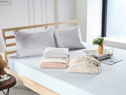 New Cotton Çarşaf Tek King Size - Krem