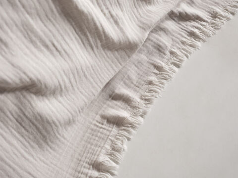 Natura Müslin Çok Amaçlı Örtü Tek Kişilik - Açık Gri