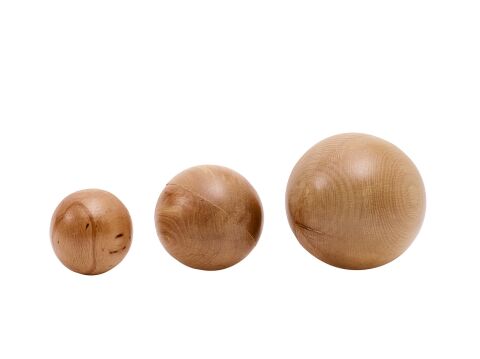 Boheems Woodenball 3'lü Dekoratif Aksesuar