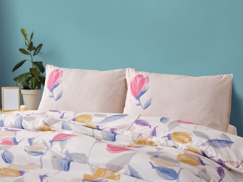 Easy Cotton Nevresim Takımı Tulips Tek Kişilik