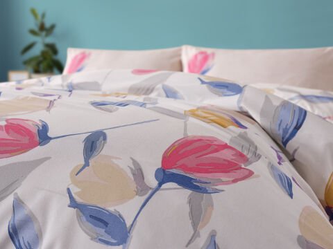 Easy Cotton Nevresim Takımı Tulips Çift Kişilik