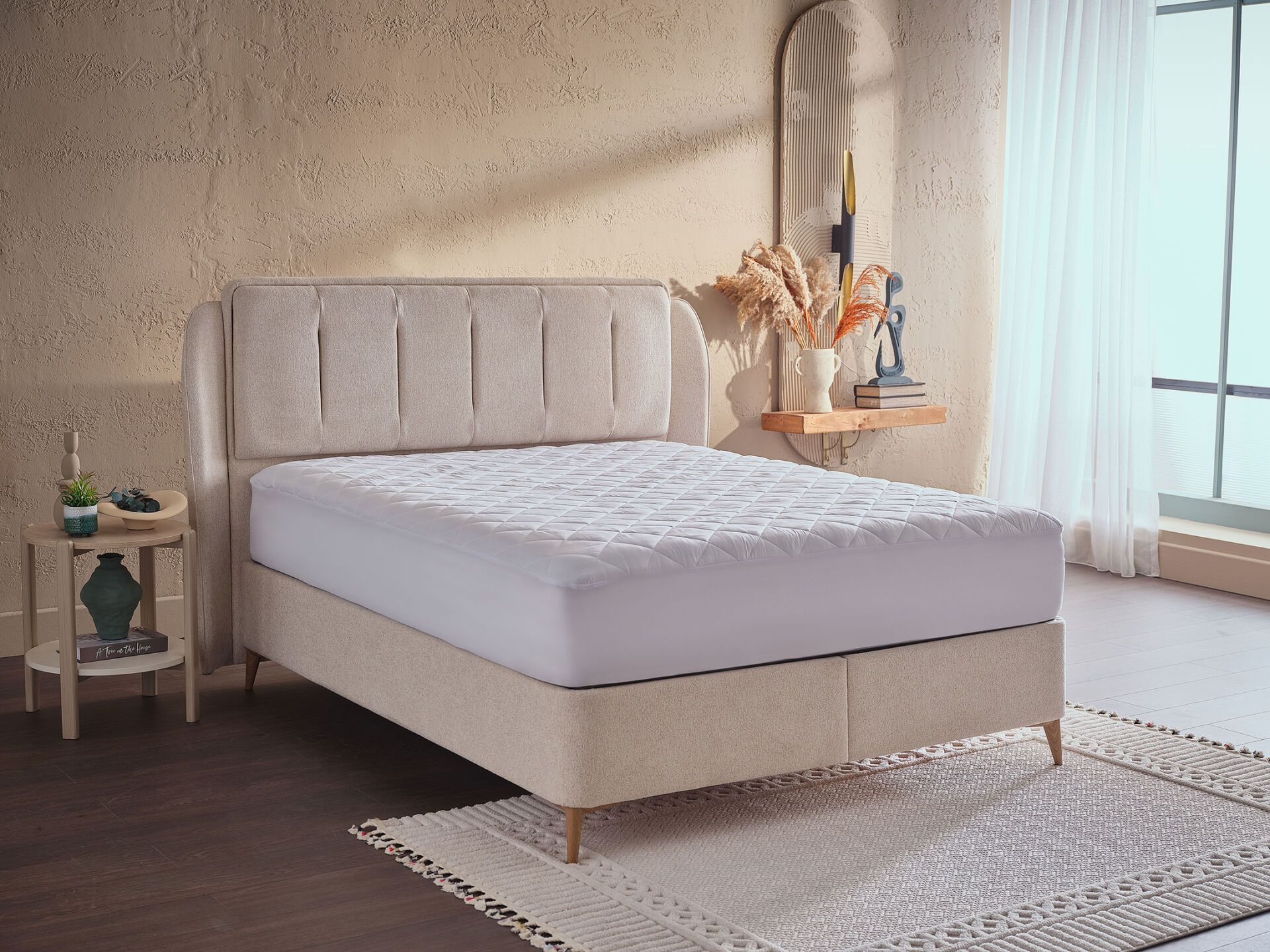 Comfyline Koruyucu Fitted Alez 140 x 200 cm - Beyaz