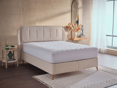 Comfyline Koruyucu Fitted Alez 140 x 200 cm - Beyaz
