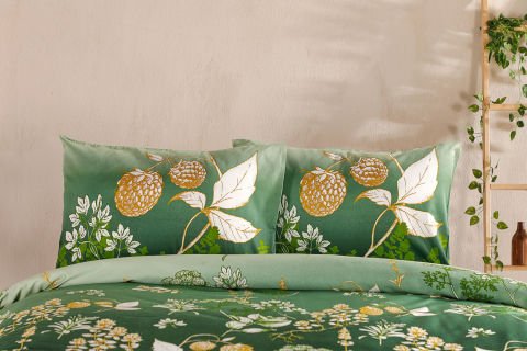 Saten Nevresim Takımı Rose Glow
