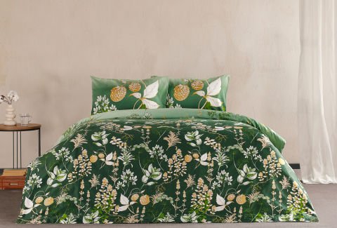 Saten Nevresim Takımı Rose Glow