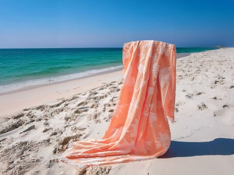 Flamingo Plaj Havlusu 90 x 150 cm - Turuncu