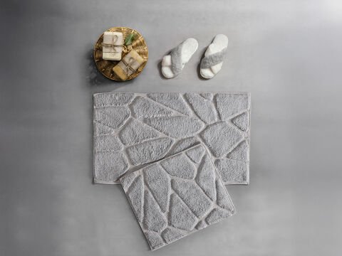 Grano Banyo Paspas Seti 60x100 cm - Gri