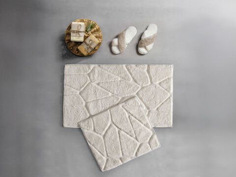 Grano Banyo Paspas Seti 60x100 cm - Krem